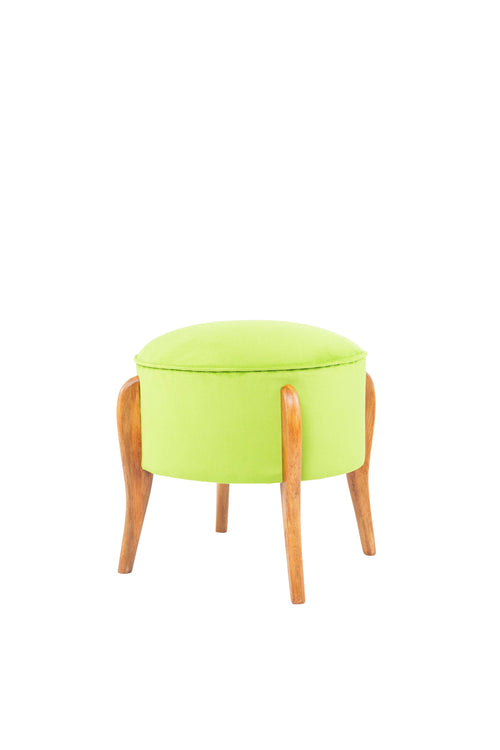 Pouf in tessuto Lockett Verde
