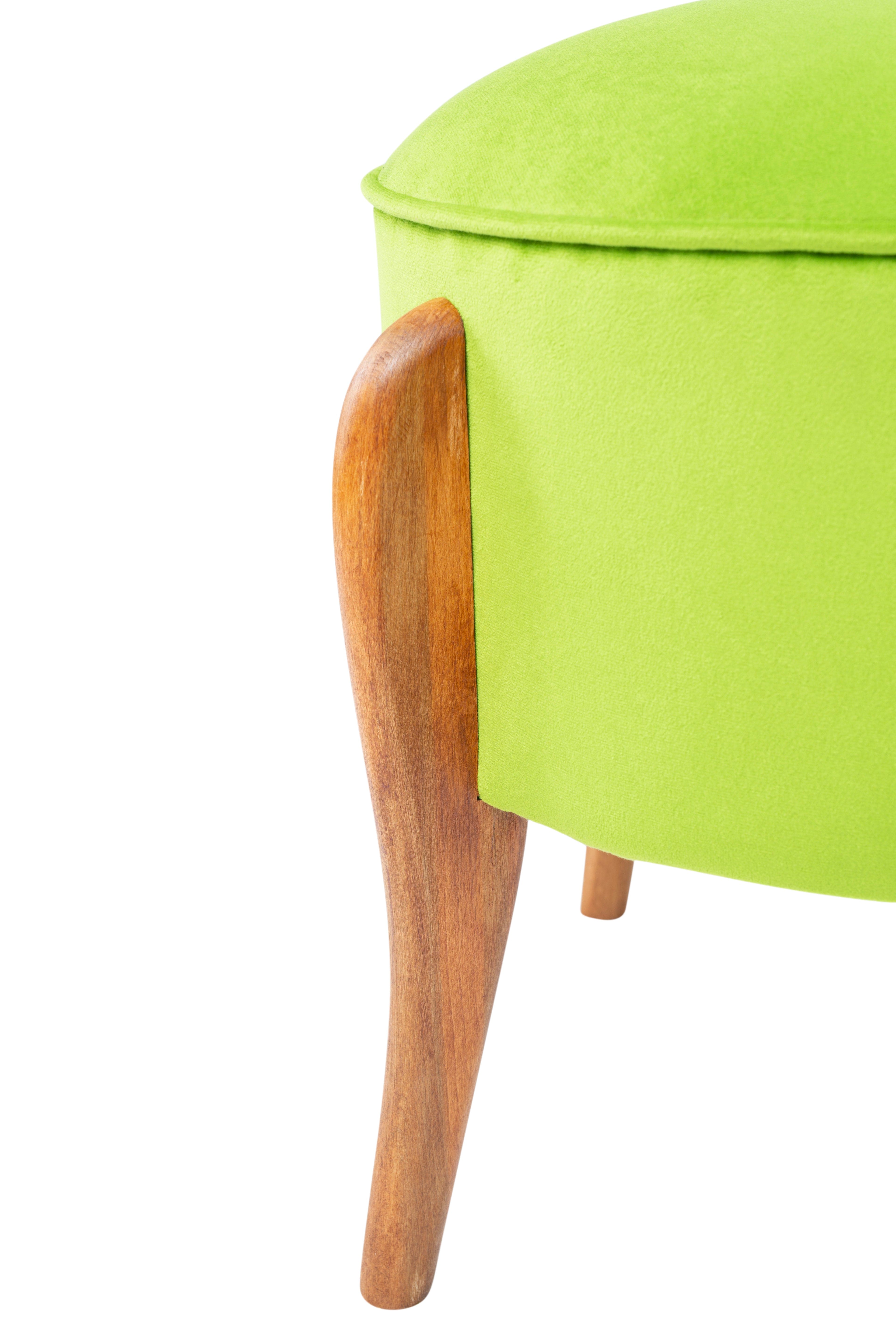 Pouf in tessuto Lockett Verde (2)