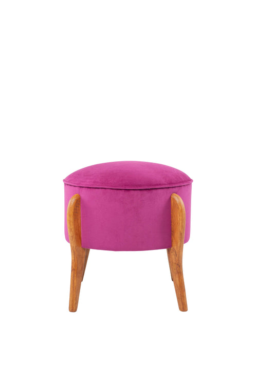 Pouf in tessuto Lockett Violetto (1)