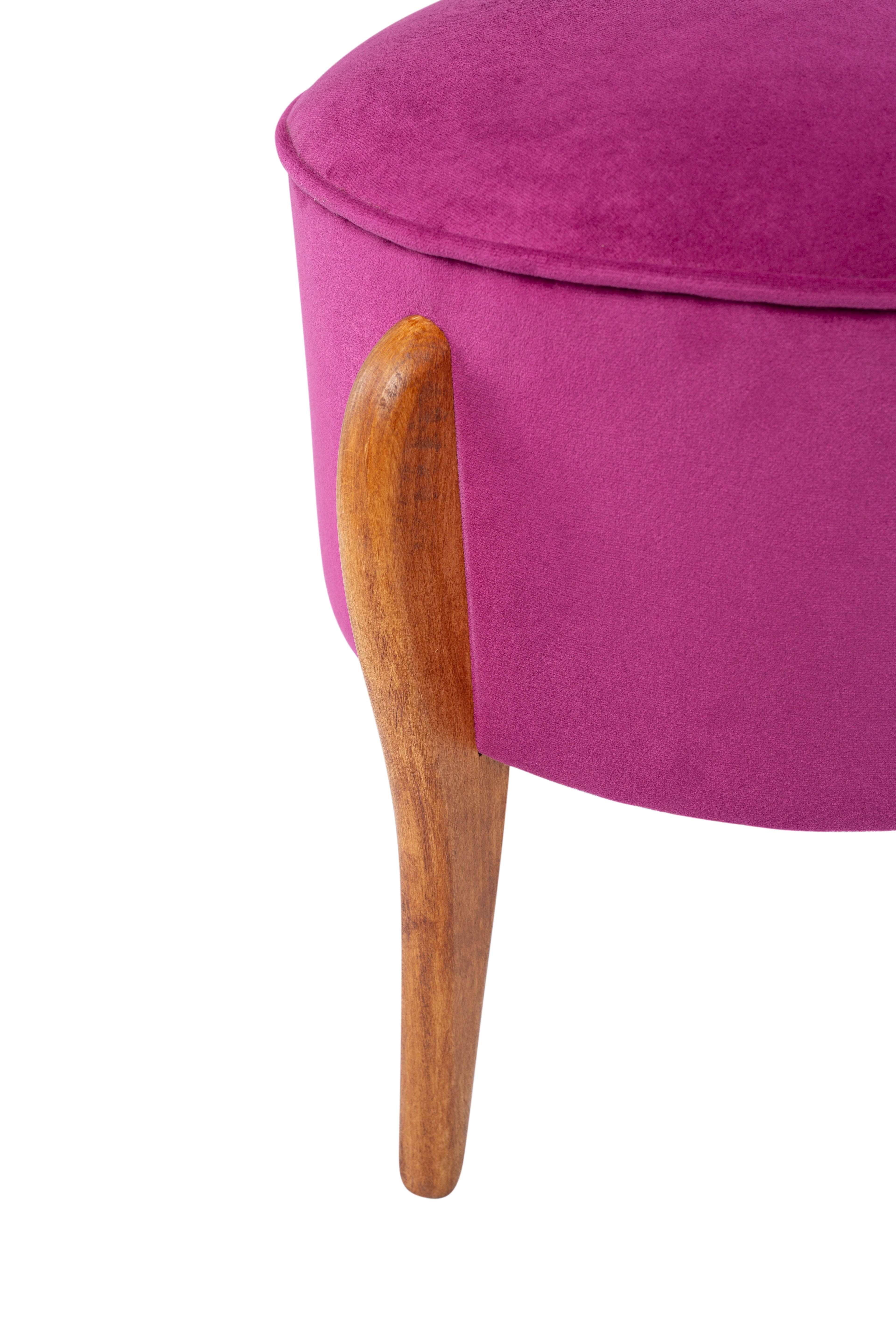 Pouf in tessuto Lockett Violetto (2)