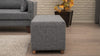 Pouf in tessuto Lotus Grigio (1)