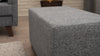 Pouf in tessuto Lotus Grigio (3)