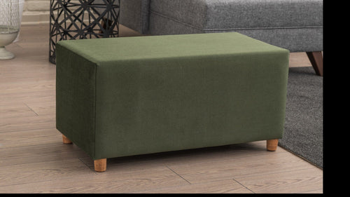Pouf in tessuto Lotus Verde