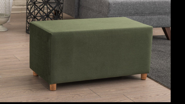 Pouf in tessuto Lotus Verde