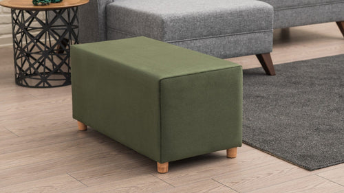 Pouf in tessuto Lotus Verde (1)