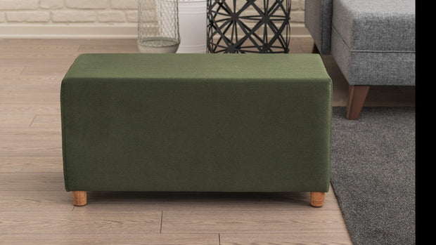 Pouf in tessuto Lotus Verde (2)