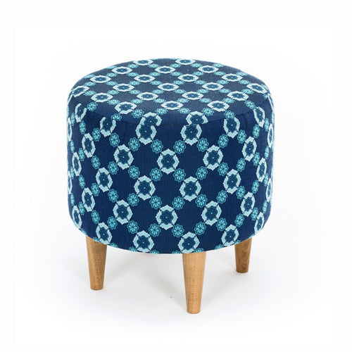 Pouf in tessuto Lucca Multicolore (1)