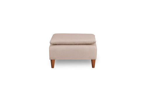 Pouf in tessuto Lungo Crema (1)