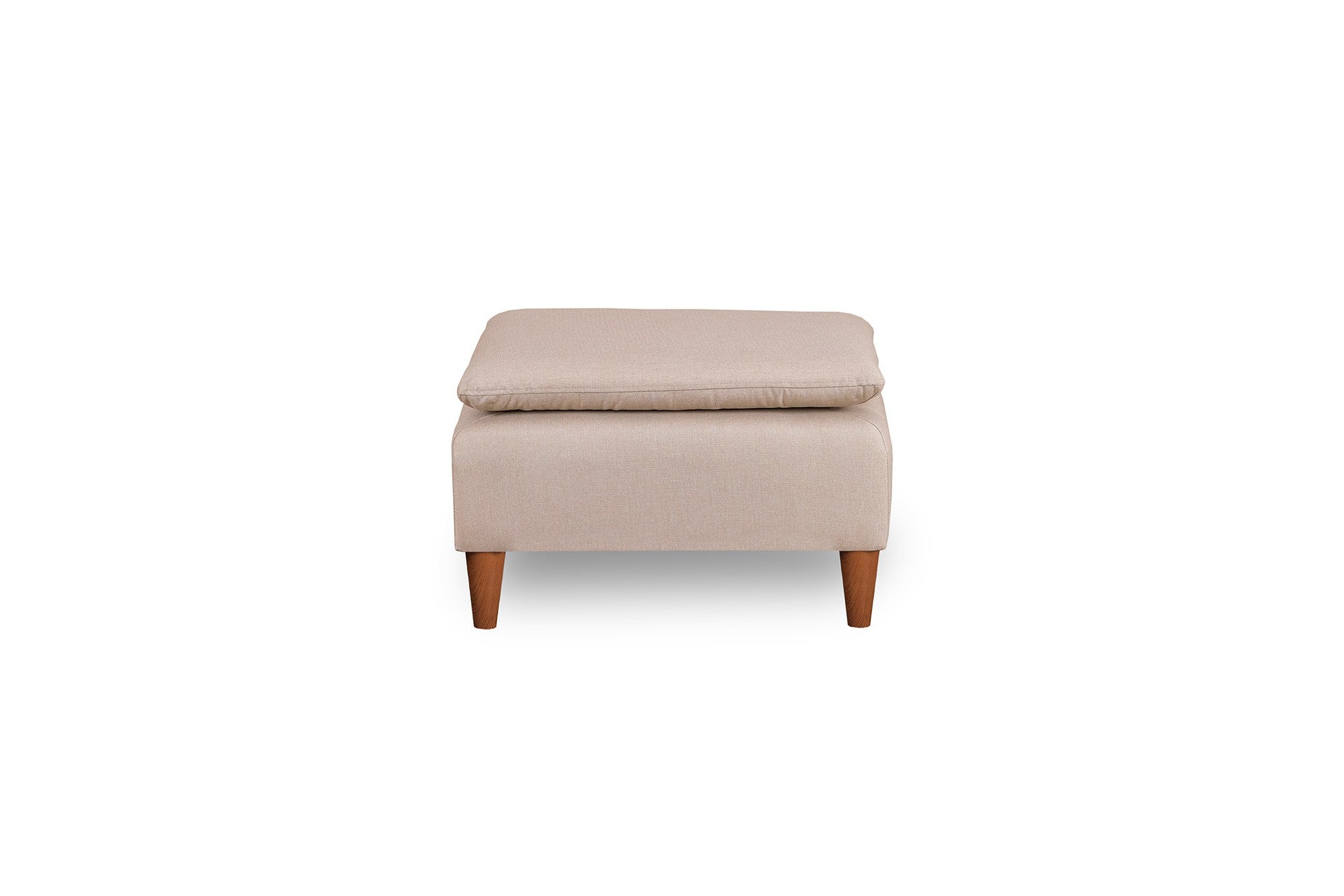Pouf in tessuto Lungo Crema (2)