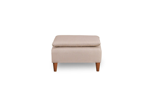 Pouf in tessuto Lungo Crema (2)