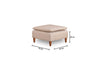 Pouf in tessuto Lungo Crema (3)