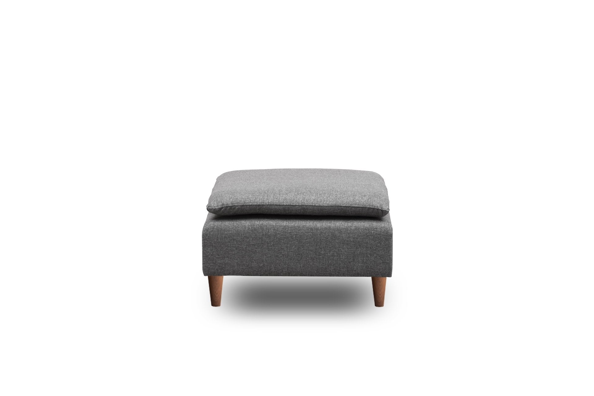 Pouf in tessuto Lungo Grigio