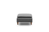 Pouf in tessuto Lungo Grigio