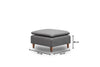 Pouf in tessuto Lungo Grigio (1)