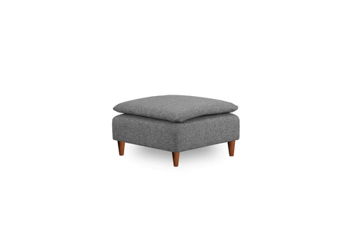 Pouf in tessuto Lungo Grigio