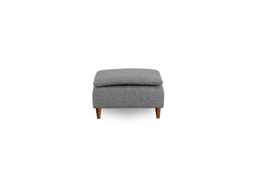 Pouf in tessuto Lungo Grigio (1)