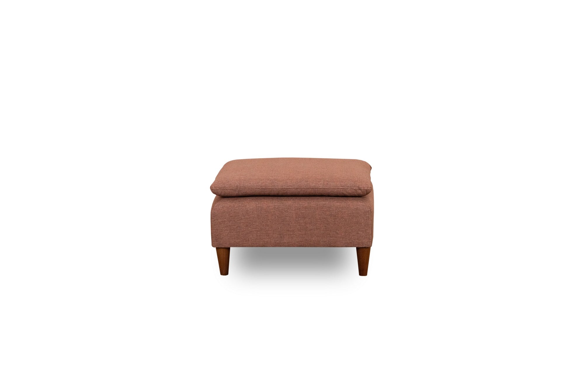 Pouf in tessuto Lungo Marrone
