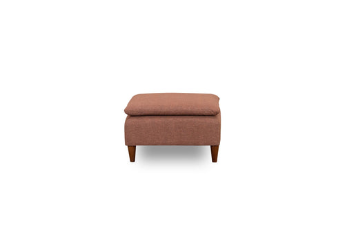 Pouf in tessuto Lungo Marrone