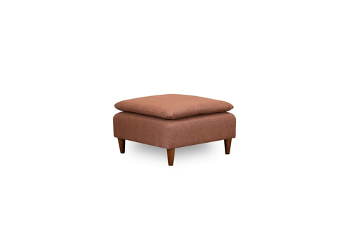 Pouf in tessuto Lungo Marrone (1)