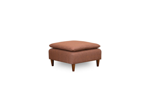 Pouf in tessuto Lungo Marrone (1)