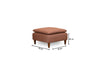 Pouf in tessuto Lungo Marrone (2)