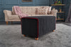 Pouf in tessuto Mabel Antracite (1)