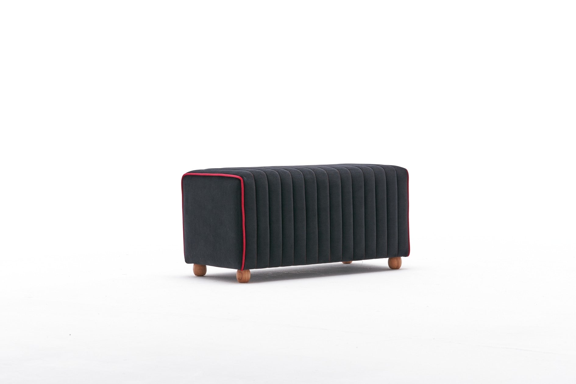 Pouf in tessuto Mabel Antracite (3)