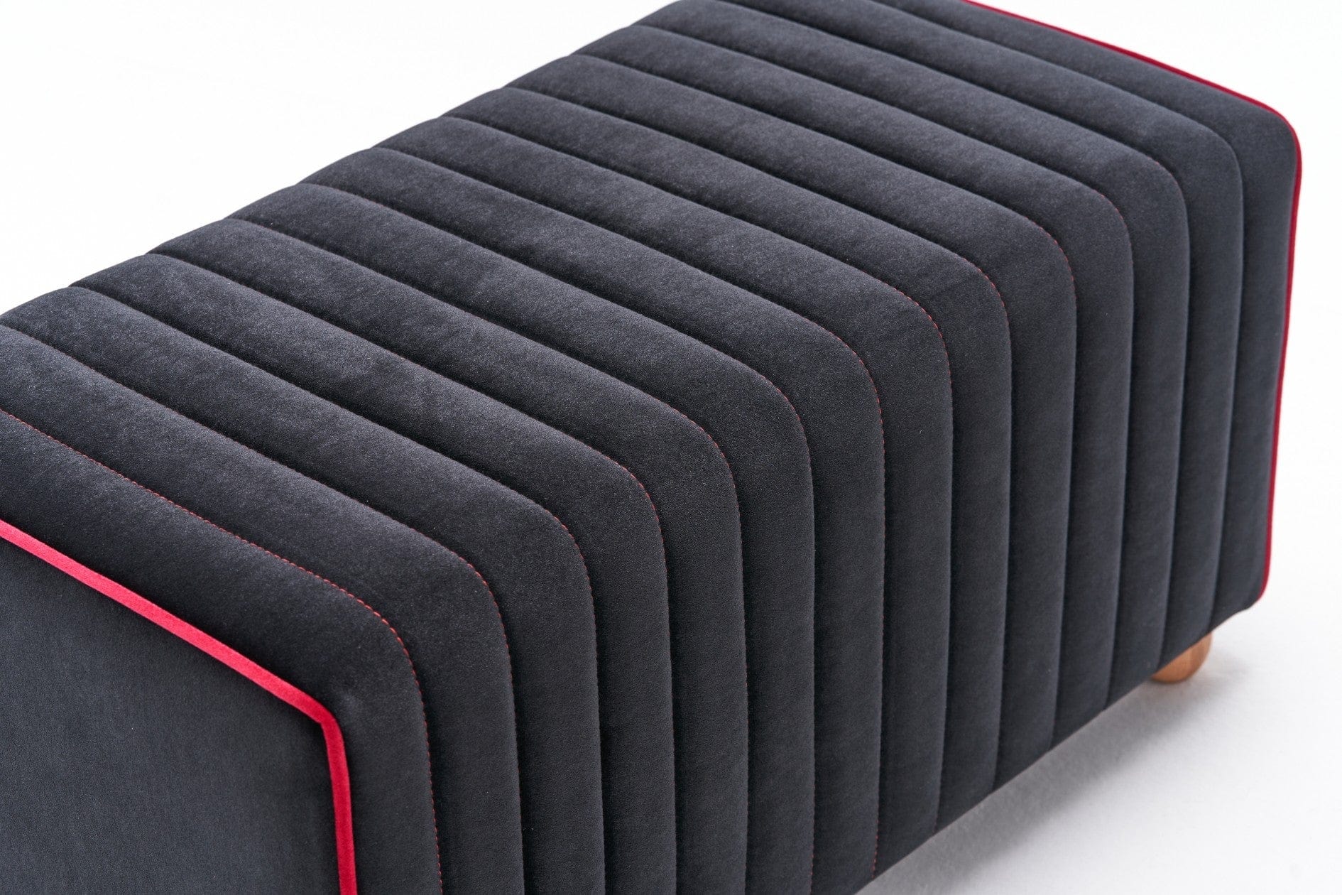 Pouf in tessuto Mabel Antracite (5)