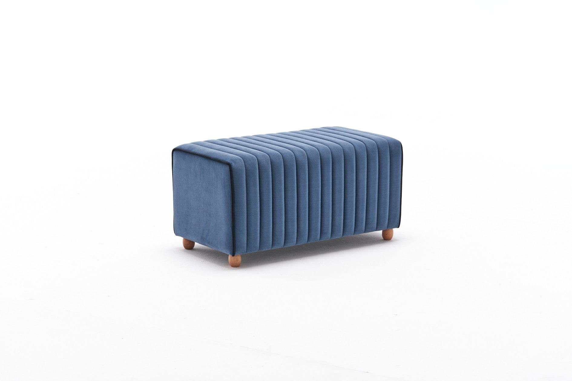 Pouf in tessuto Mabel Blu (4)