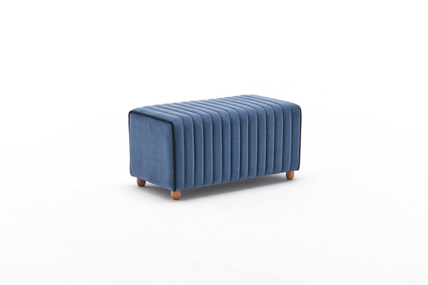 Pouf in tessuto Mabel Blu (4)