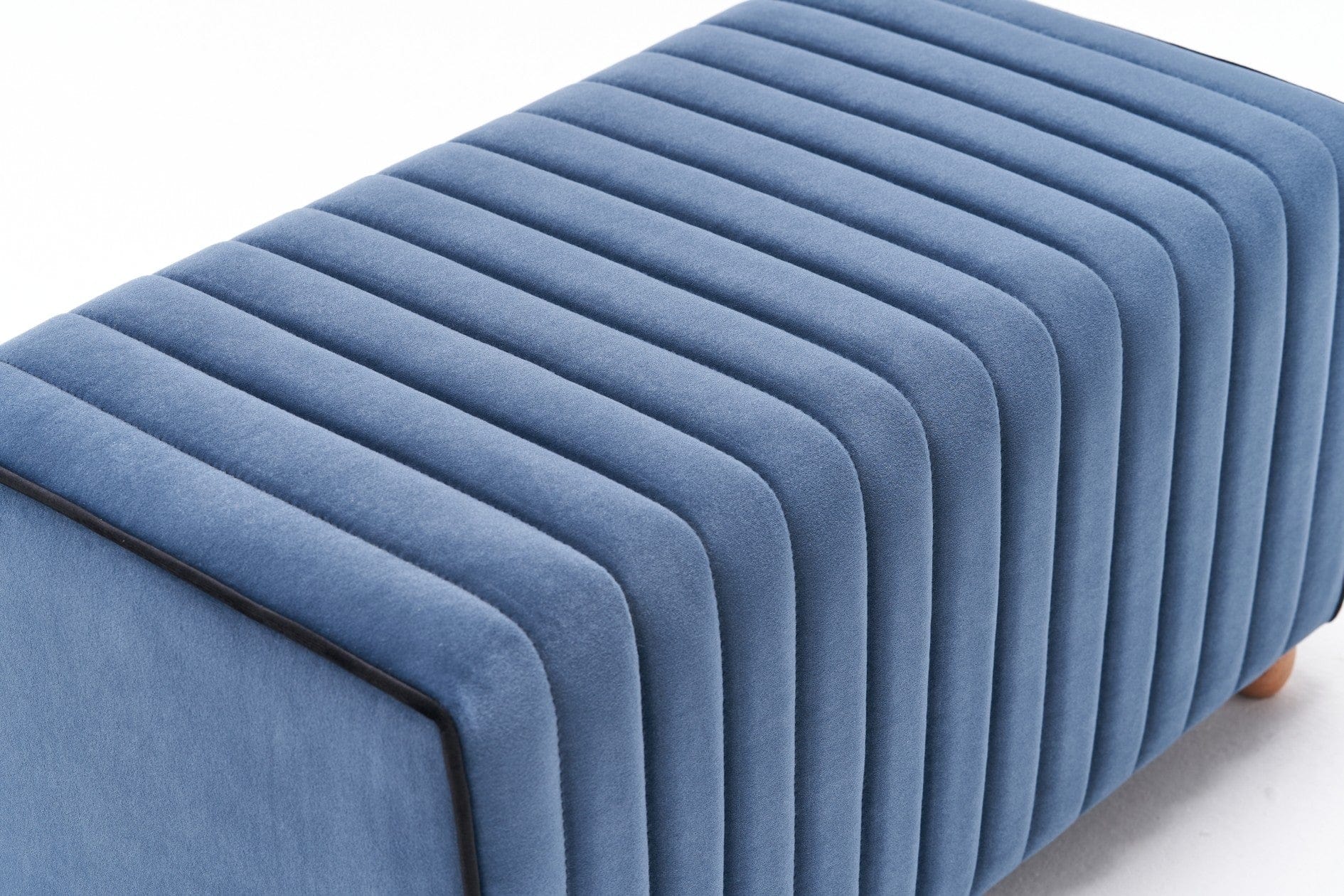 Pouf in tessuto Mabel Blu (5)