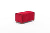 Pouf in tessuto Mabel Rosso (6)