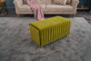 Pouf in tessuto Mabel Verde