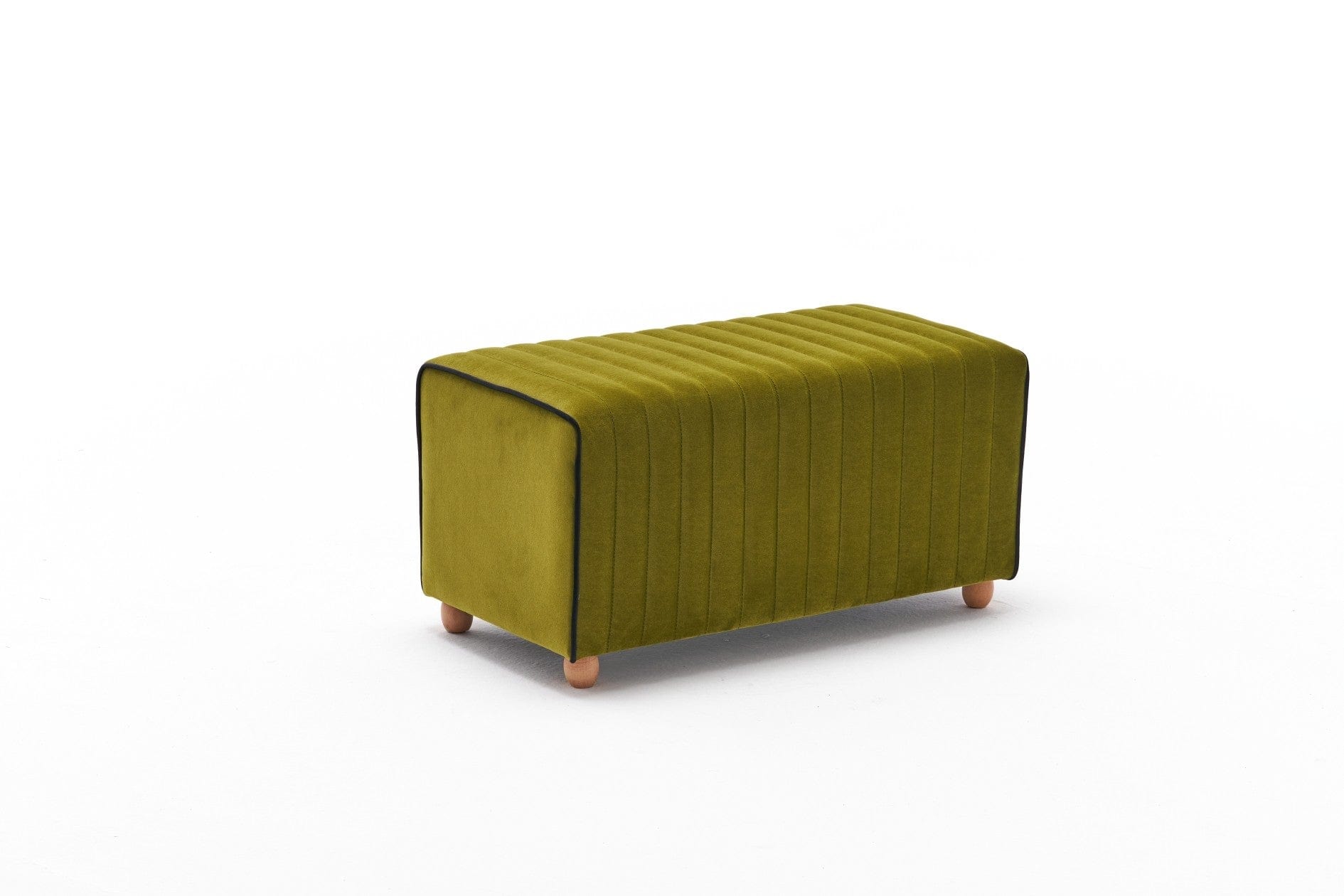 Pouf in tessuto Mabel Verde (5)