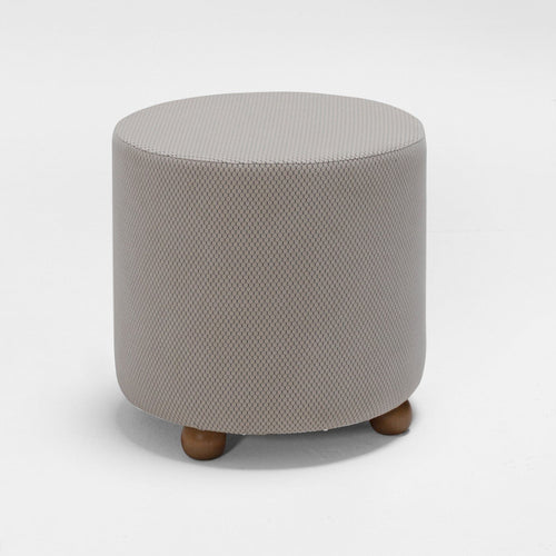 Pouf in tessuto Mario Cappuccino