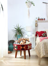 Pouf in tessuto Melik Patch I Multicolore (1)