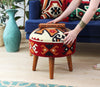 Pouf in tessuto Melik Patch I Multicolore (4)