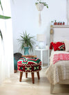 Pouf in tessuto Melik Patch III Multicolore (1)