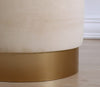 Pouf in tessuto Memfis Crema (4)