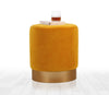 Pouf in tessuto Memfis Giallo