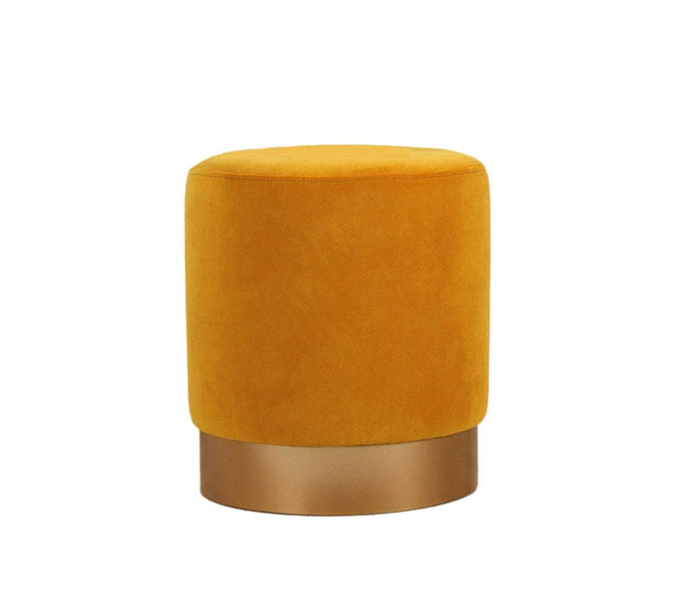 Pouf in tessuto Memfis Giallo (5)