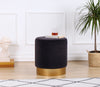 Pouf in tessuto Memfis Grigio (1)