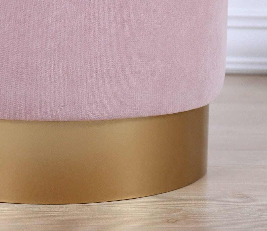 Pouf in tessuto Memfis Rosa (4)