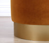 Pouf in tessuto Memfis Ruggine (2)