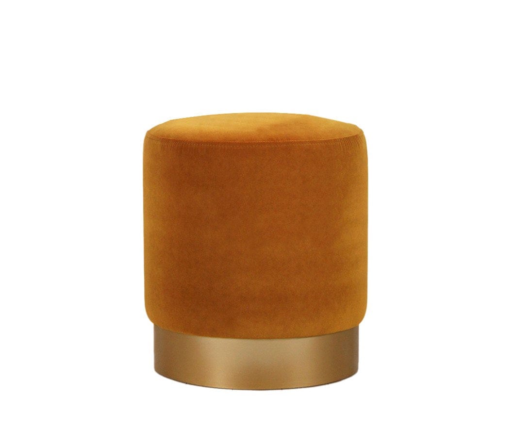 Pouf in tessuto Memfis Ruggine (5)