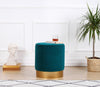 Pouf in tessuto Memfis Verde (1)