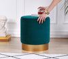 Pouf in tessuto Memfis Verde (2)