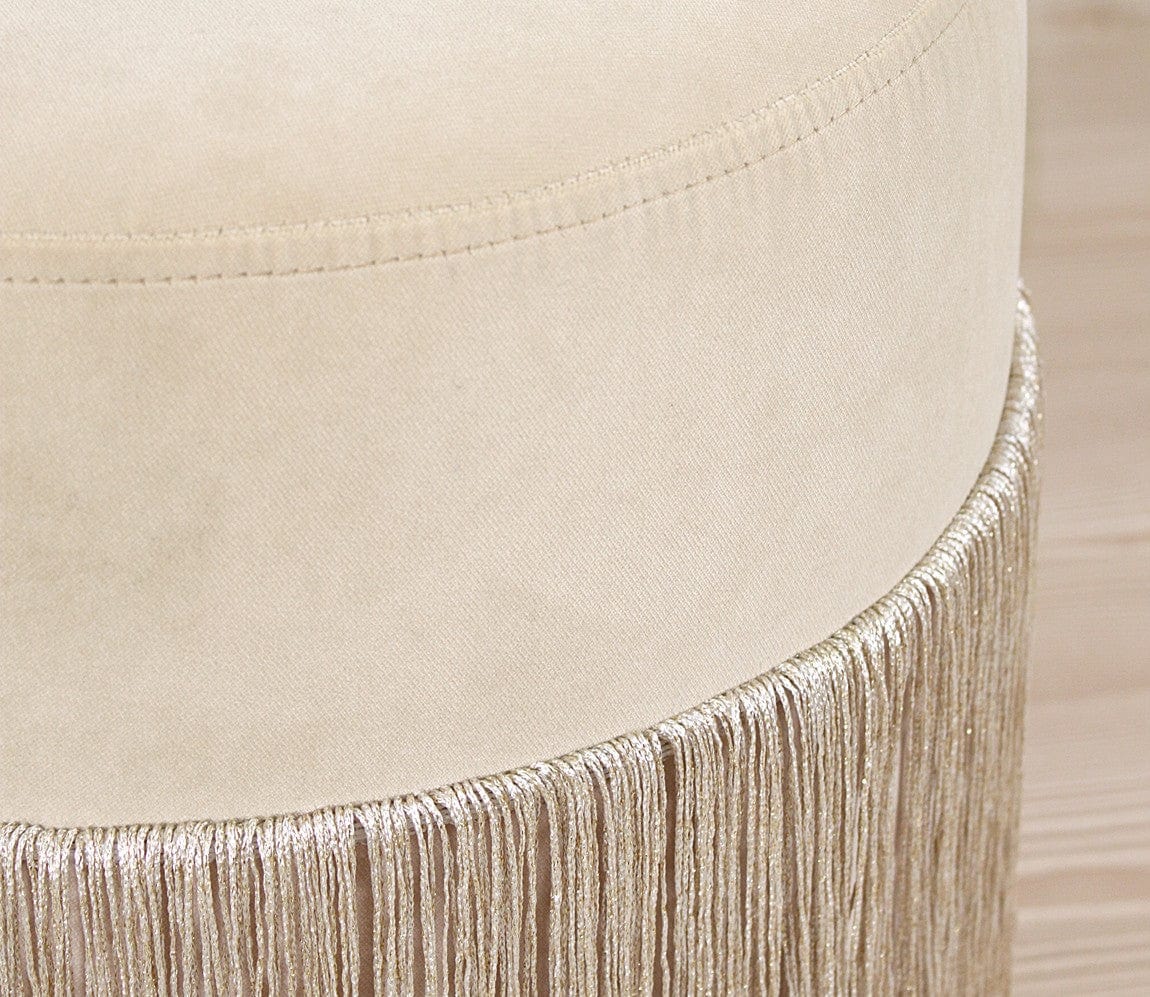 Pouf in tessuto Merkür Crema (4)
