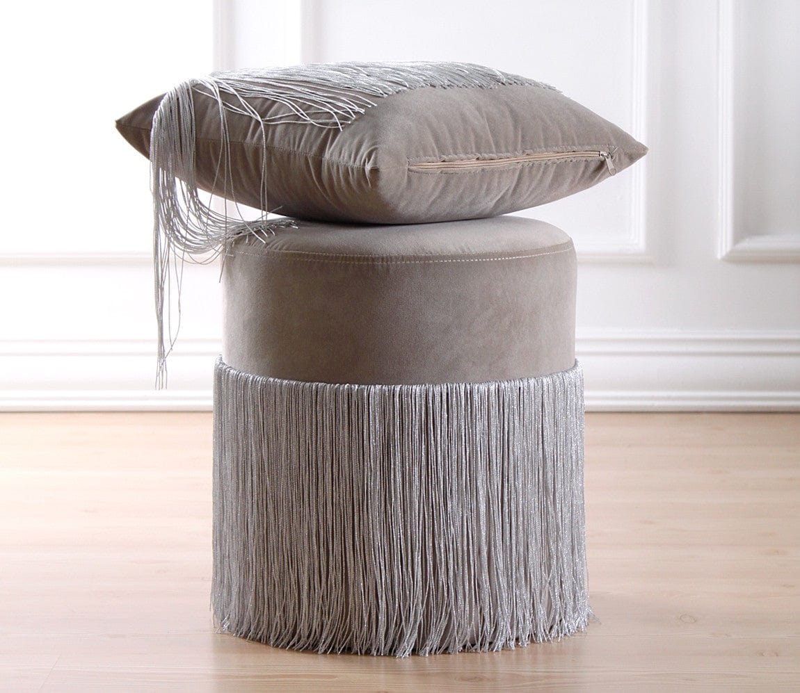 Pouf in tessuto Merkür Grigio (6)