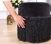 Pouf in tessuto Merkür Nero (3)
